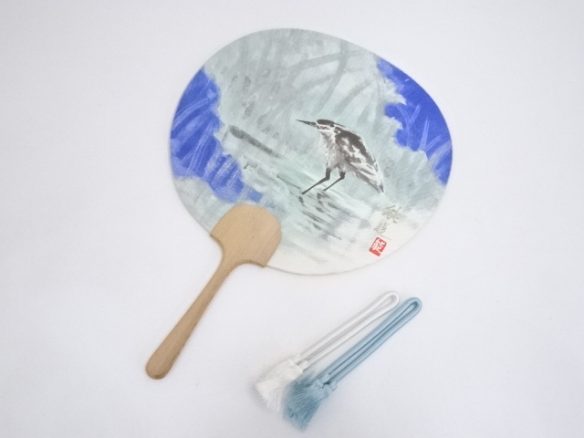 JAPANESE ROUND FAN / BIRD / PRINTED